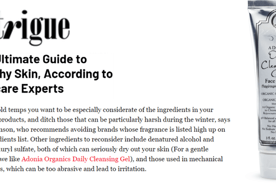 IntrigueMag’s “Ultimate Guide to Healthy Skin” Includes Daily Cleansing Gel