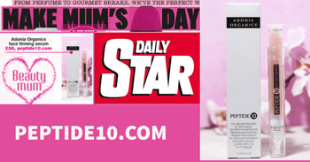 UK Tabloid Daily Star Features Peptide 10 for Mum!