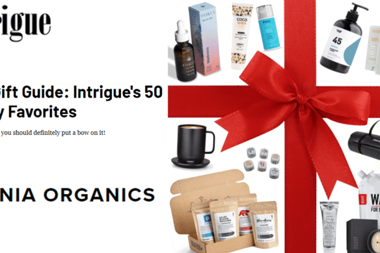 IntrigueMag Selects Adonia Organics Products Twice for its First-Ever Holiday Gift Guide