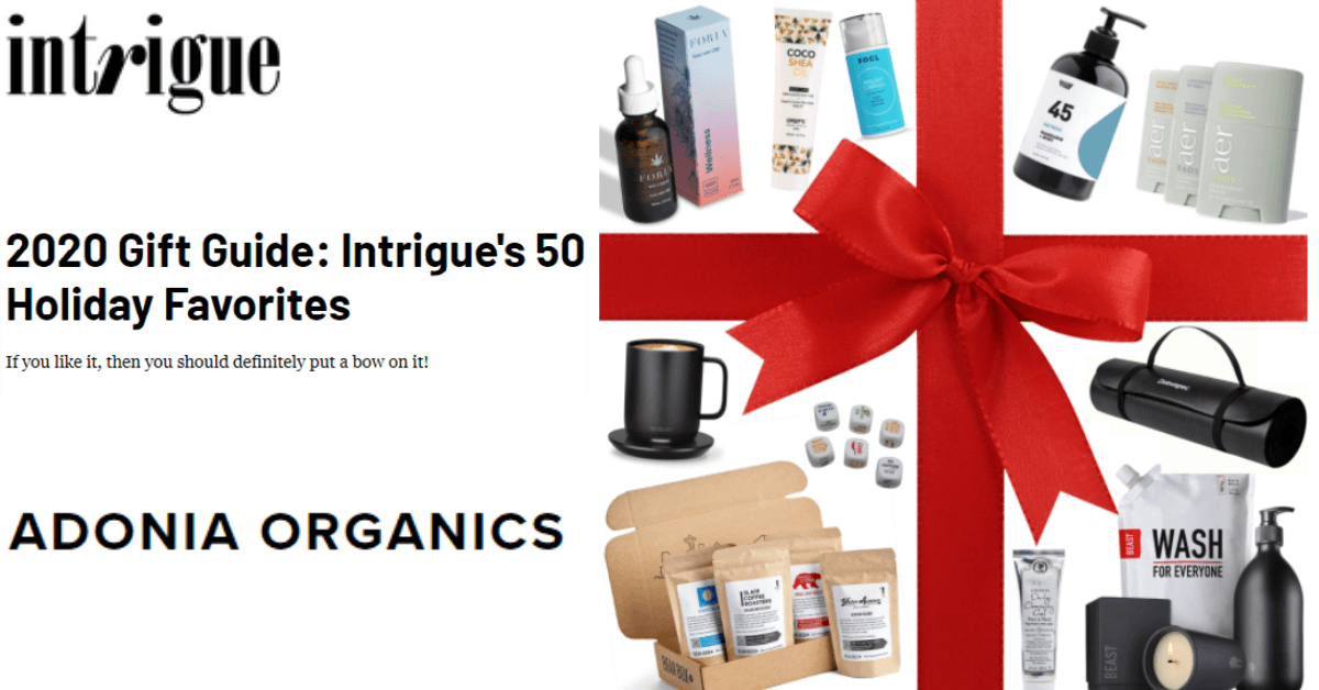 IntrigueMag Selects Adonia Organics Products Twice for its First-Ever Holiday Gift Guide - Adonia Organics