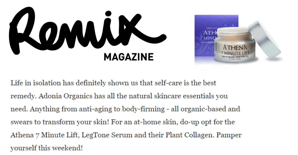 New Zealand’s Remix Magazine Hails Adonia Organics as a “Favourite” - Adonia Organics
