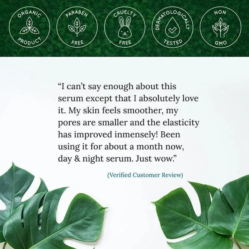 Testimonial - Plant Collagen Day Face Serum