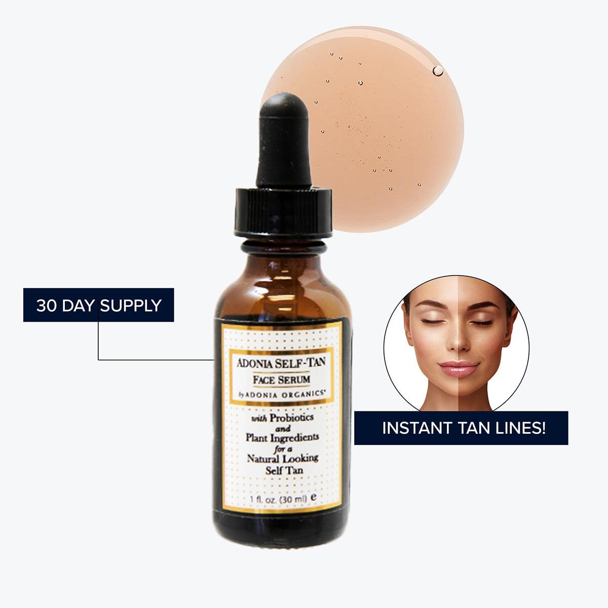 Self-Tanning Face Drops - Adonia Organics