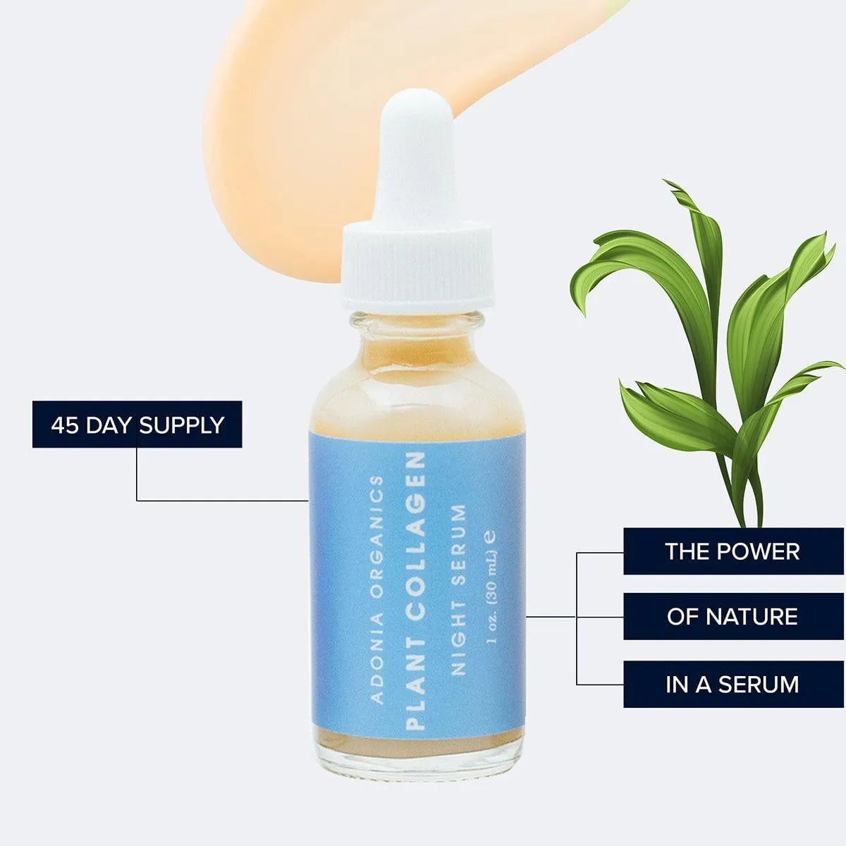 Plant Collagen Night Serum - Adonia Organics