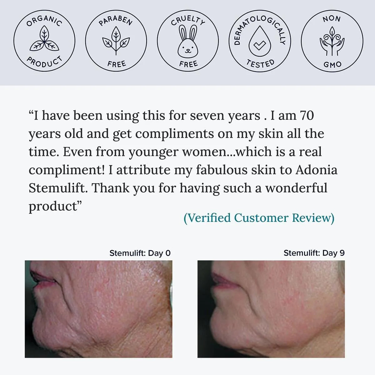 Stemulift Moisturizer - Adonia Organics